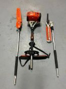 (1) Stihl KM131R with 145 Degree Adjustable Hedge Trimmer Attachment & Long Reach Chainsaw. Located