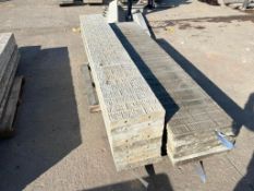 (9) 14" x 8' Wall-Ties VertiBrick Aluminum Concrete Forms, 6-12 Hole Pattern. Located in Mt. Pleasan