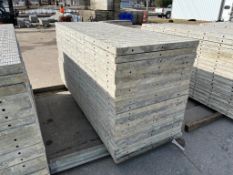 (20) 3' x 8' Wall-Ties VertiBrick Aluminum Concrete Forms, 6-12 Hole Pattern, Attached Hardware. Loc