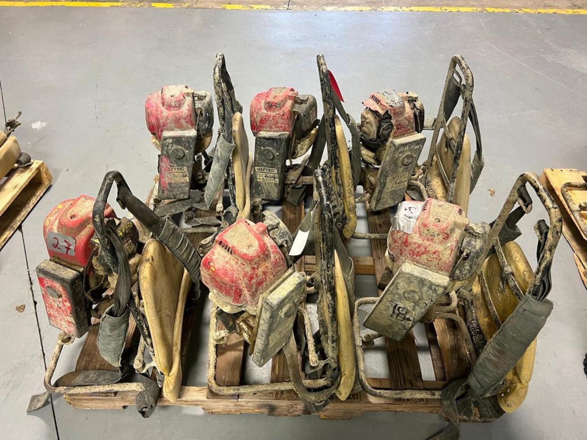 (6) Honda Engine Backpack for Concrete Vibrator. Located in Mt. Pleasant, IA.