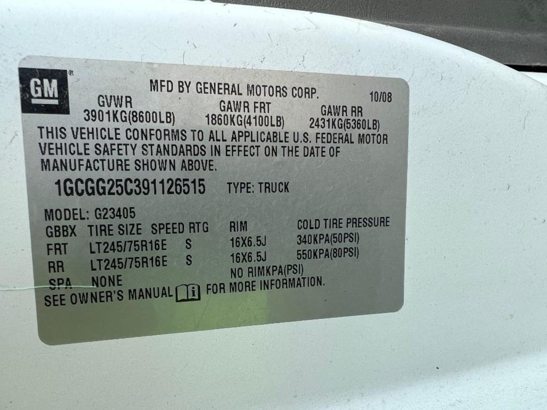 2009 Chevy Express Van, 4.8L Engine,  292,049 miles, VIN # 1GCGG25C391126515, Adrian Steel Shelving. - Image 5 of 20