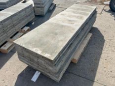 (3) 32" x 8', (3) 30" x 8' & (2) 28" x 8' Wall-Ties Smooth Aluminum Concrete Forms, 6-12 Hole Patter