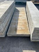 (2) 26" x 8' Wall-Ties Smooth Aluminum Concrete Forms, 6-12 Hole Pattern, Attached Hardware. Located