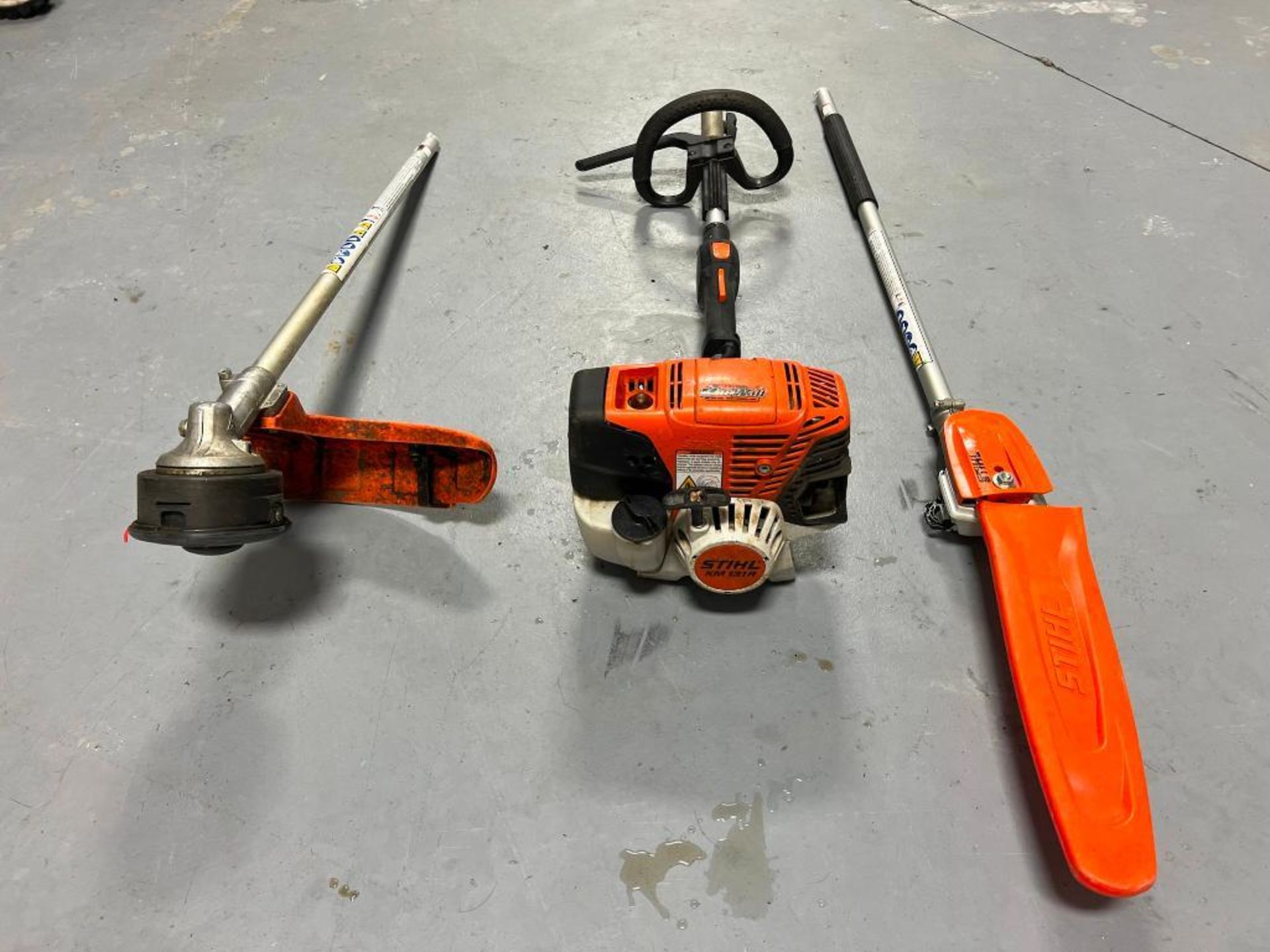 (1) Stihl KM131R with Line Head Trimmer Attachment & Long Reach Chainsaw. Located in Mt. Pleasant, I - Image 2 of 2