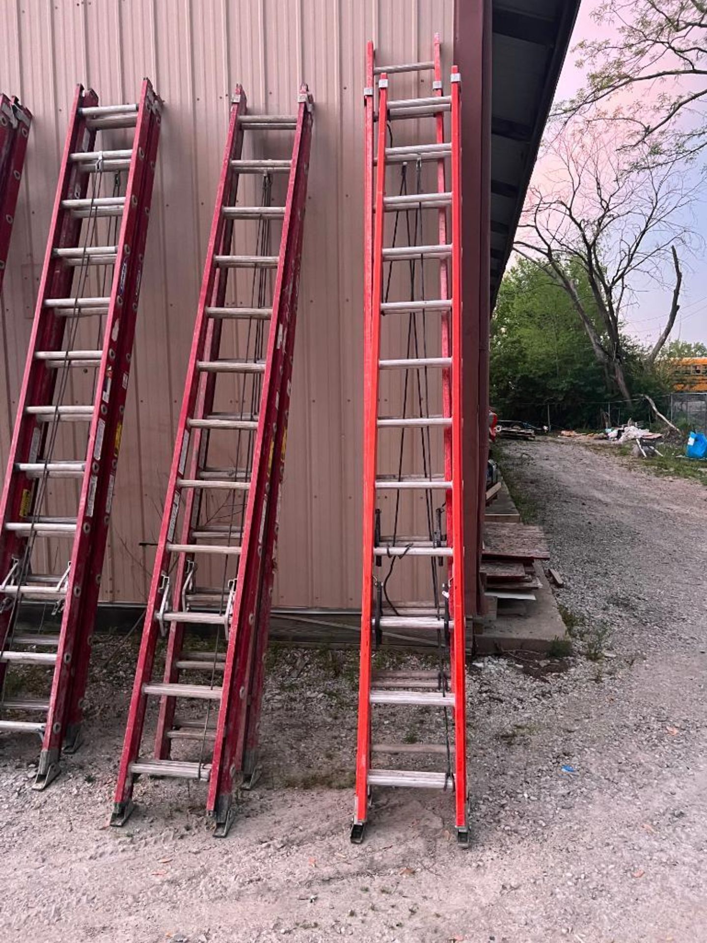 (2) 24' Louisville Extension Ladders, Model FE3224, 300# Rated 1A. Located in Mt. Pleasant, IA