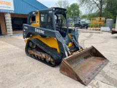 2016 John Deere Track Skid Steer 329E with 84” HD Construction Bucket w/Edge, ID #1T0329EKEGE297959,