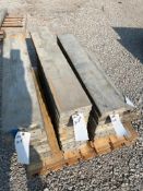 (10) 8" x 4' Wall-Ties Smooth Aluminum Concrete Forms, 6-12 Hole Pattern, Located in Ames, IA