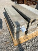 (10) 12" x 4' Wall-Ties Smooth Aluminum Concrete Forms, 6-12 Hole Pattern, Located in Ames, IA