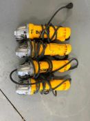 (4) Dewalt 4 1/2" Grinder DWE402N, Typle 3 120 V AC/DC. Located  in Mt. Pleasant, IA