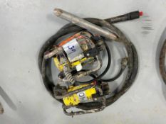 (2) Oztec 1.2 Vibrators with 1 Whip Hose. Located in Mt. Pleasant, IA
