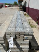 (12) 6" x 8' Wall-Ties Smooth Aluminum Concrete Forms, 6-12 Hole Pattern, Located in Ames, IA