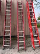 (2) 24' Werner Professional Extension Ladders, 300# Rated 1A. Located in Mt. Pleasant, IA
