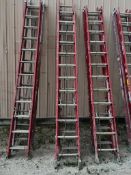 (2) 24' Werner Professional Extension Ladders, 300# Rated 1A. Located in Mt. Pleasant, IA