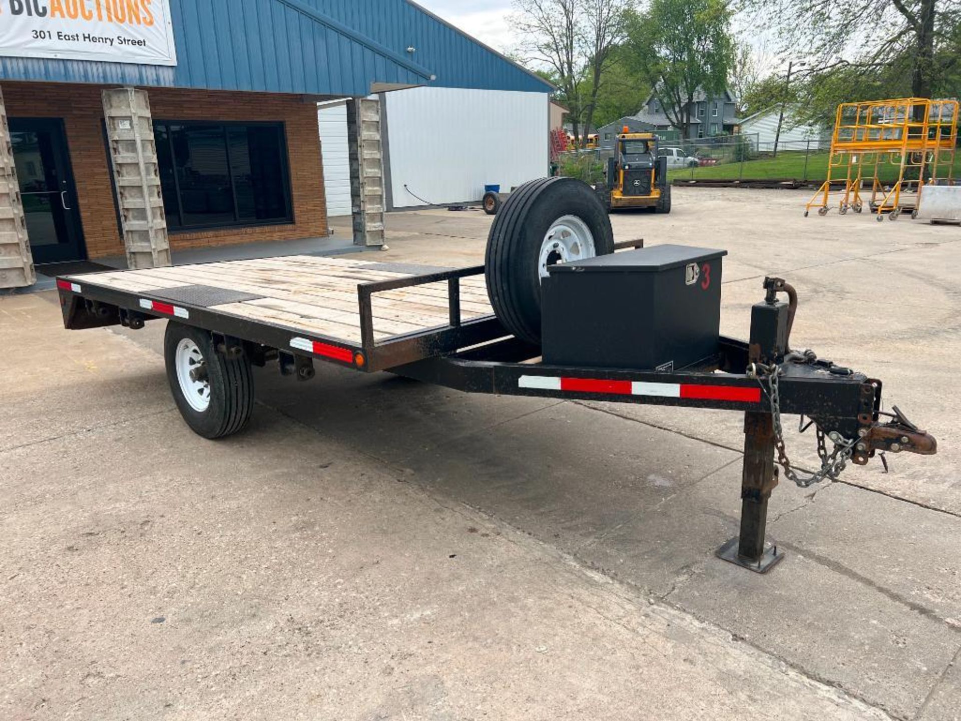 12' x 80" Single Axle Deck Over Trailer by Central Iowa Fabrication with Utility Box, Spare Tire & S - Image 2 of 7