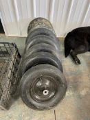 (7) True Temper 4.80/4.00-8 Wheel Barrel Tires. Located in Mt. Pleasant, IA