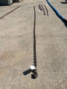 20' Log Chain with Hook. Located in mt. Pleasant, IA