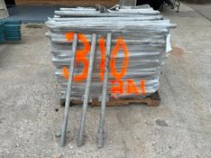 (310) 42" Aluminum Safety Posts. Located in Mt. Pleasant, IA