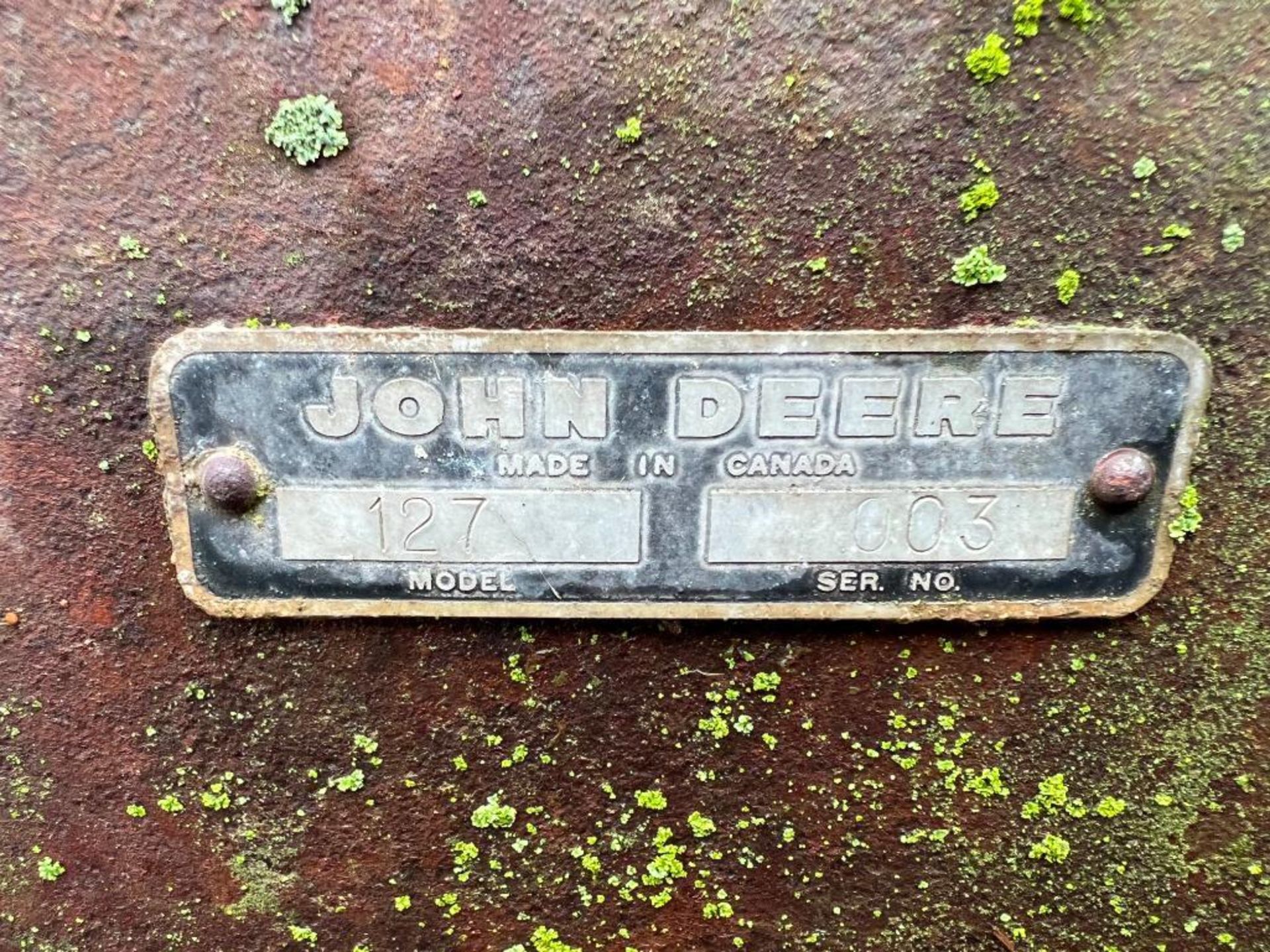 5' John Deere Brush Mower, Model #127, Serial #003. Located in Mt. Pleasant, IA - Image 6 of 6