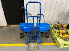 (2) Lawn Spreader & (1) Dolly Cart. Earthway High Output & Polar Tech Spreader. Located in Mt. Pleas