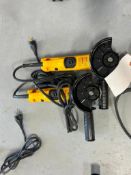 (2) DeWalt DWE402, 4 1/2" Angle Grinders, 120 V. Located in Mt. Pleasant, IA