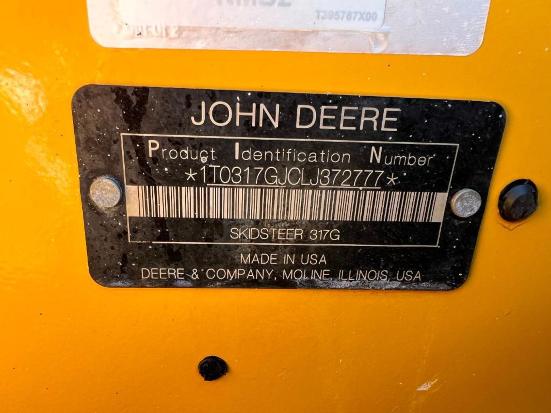 2020 John Deere 317G Compact Track Loader, 1T0317GJCLJ372777, 1208 Hours, includes JDLink, Wide "zig - Image 5 of 23