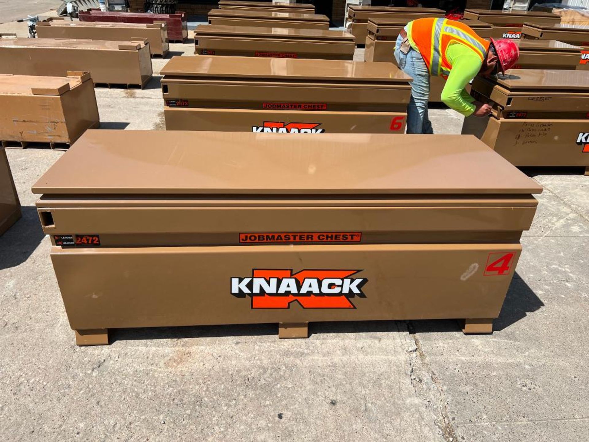 Knaack Jobmaster Chest, Model #2472, Serial #2210917031. Located in Mt. Pleasant, IA