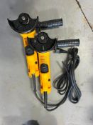 (2) DeWalt DWE402, 4 1/2" Angle Grinders, 120 V. Located in Mt. Pleasant, IA