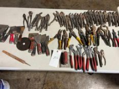 Miscellaneous Tin Snips, Putty Knives, Pipe Wrenches & Vise Grips. Located in Mt. Pleasant, IA
