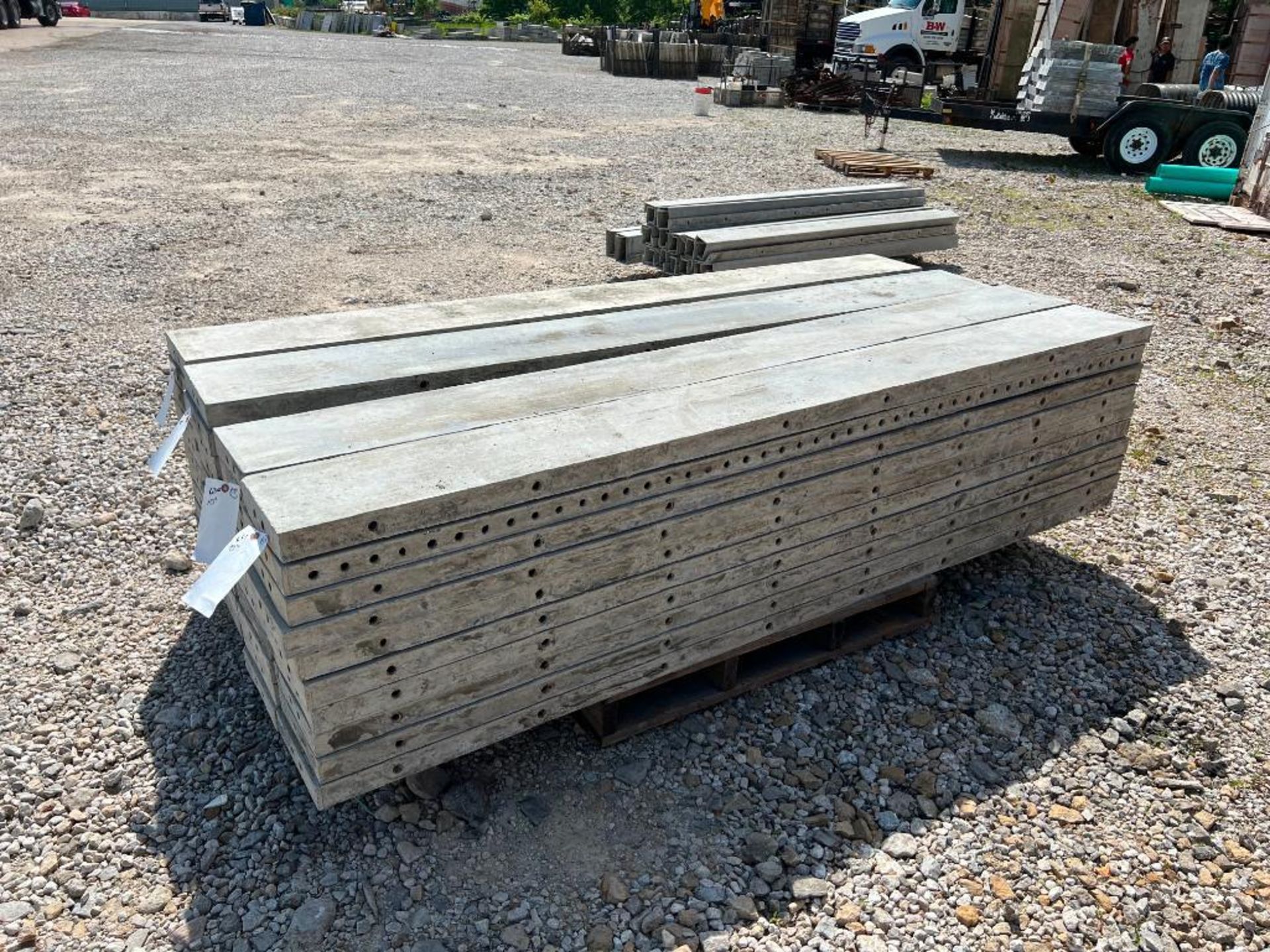 (10) 10" x 8' Leco Aluminum Concrete Forms, 6-12 Hole Pattern. Located in Eureka, MO. - Image 2 of 3