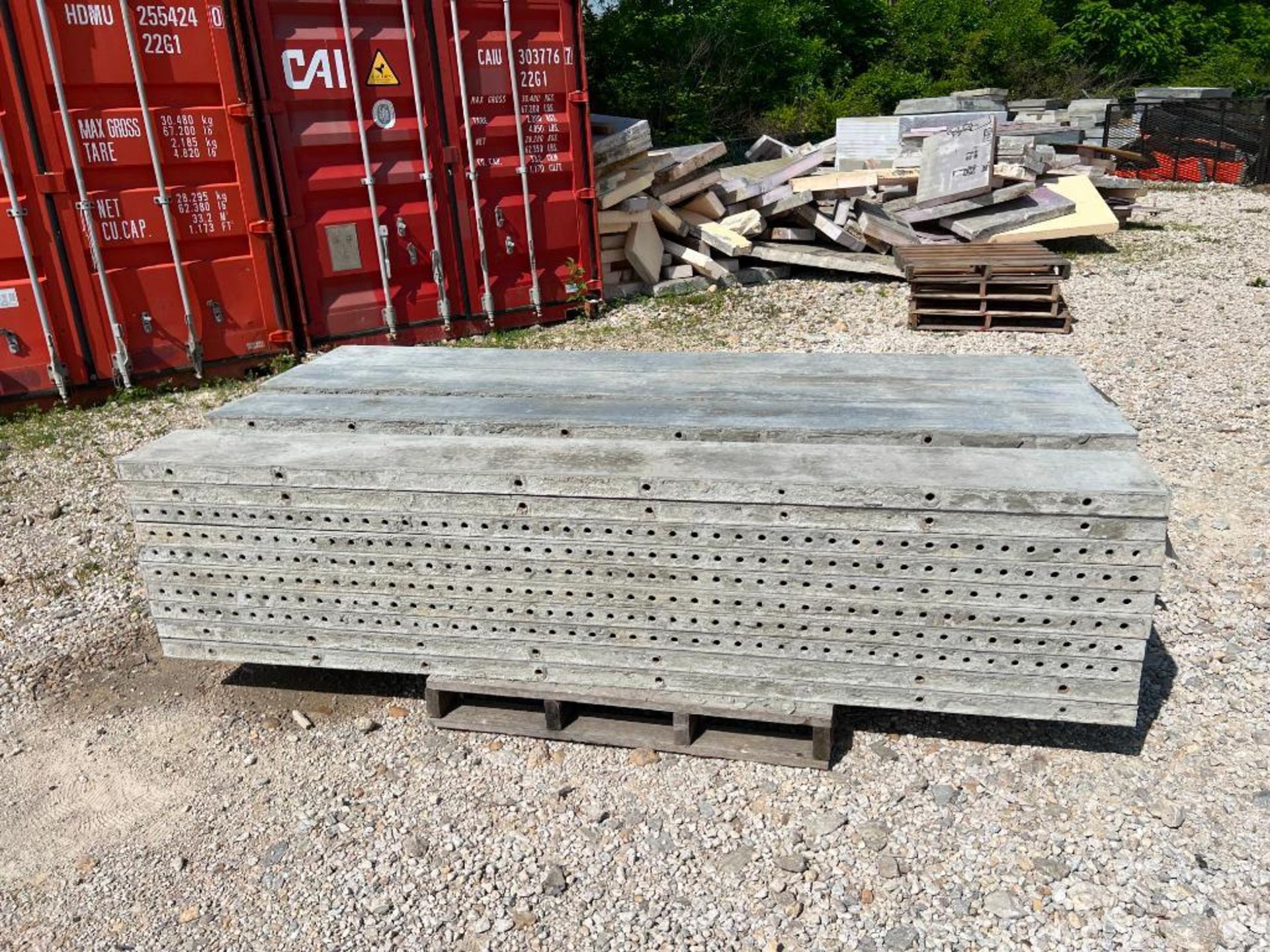 (10) 10" x 8' Leco Aluminum Concrete Forms, 6-12 Hole Pattern. Located in Eureka, MO. - Image 2 of 2