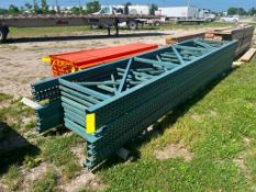 Pallet Racking - (9) Upright Frame - 192" H x 42" D. Located in Mt. Pleasant, IA