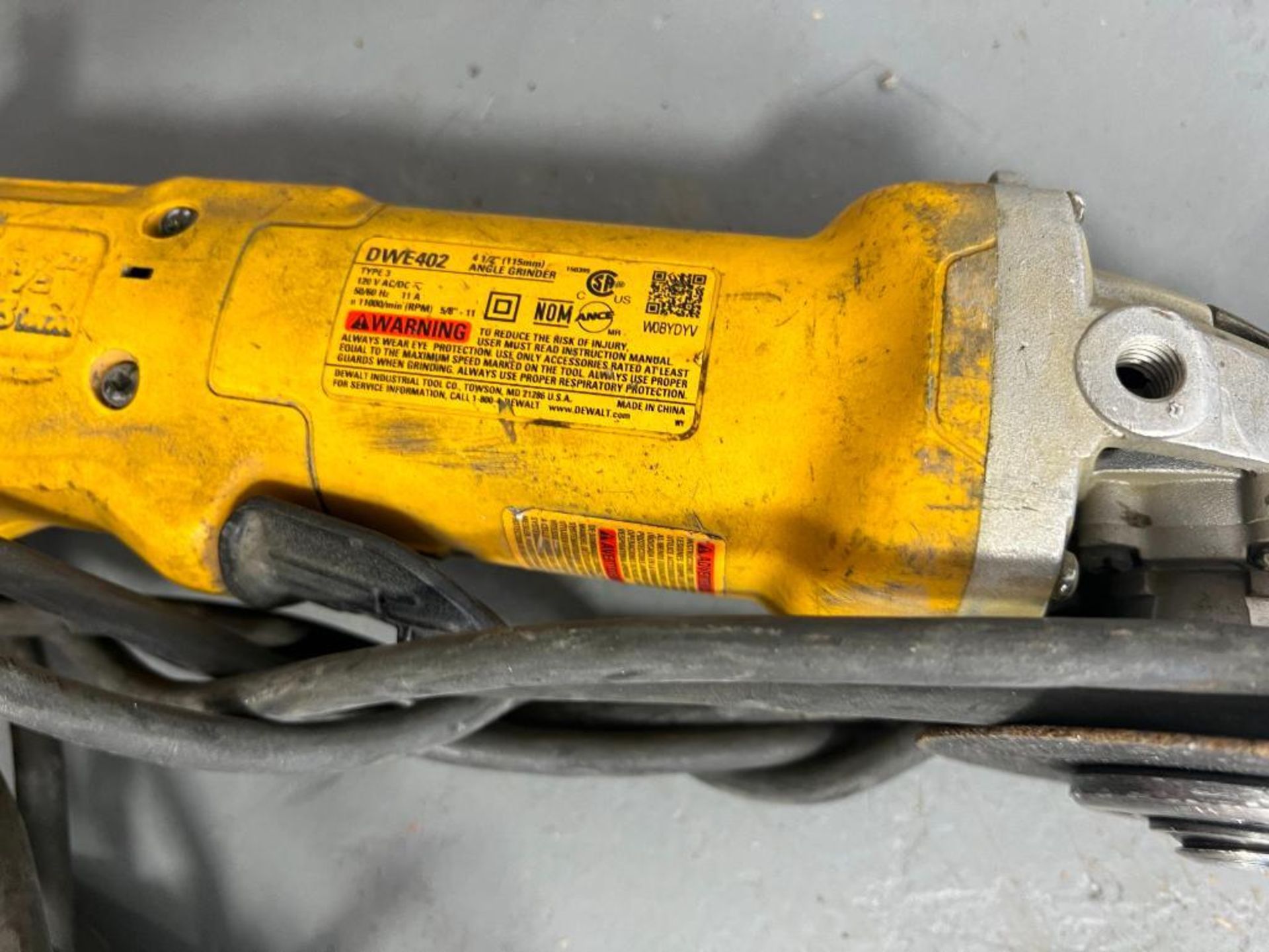 4) DeWalt DWE402, 4 1/2" Angle Grinders, 120 V. Located in Mt. Pleasant, IA - Image 2 of 2