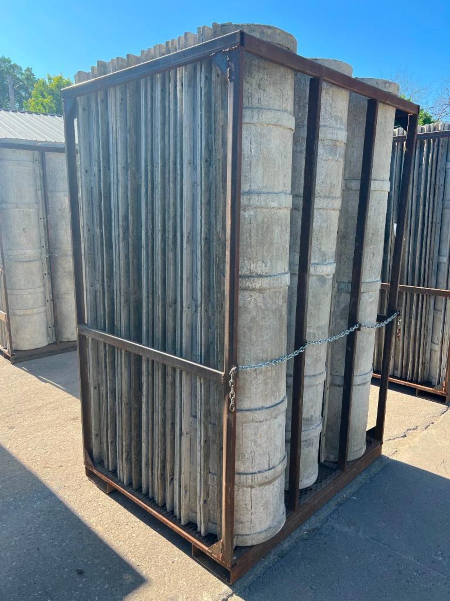 (67) 14" x 86" Wall-Ties Aluminum Smooth Round Columns with Basket. Located in Mt. Pleasant, IA - Image 3 of 4
