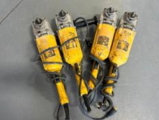 (4) DeWalt DWE4519 - 9" Angle Grinders, 120 V. Located in Mt. Pleasant, IA