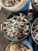 (1) Bucket of 350 Wall Ties Aluminum Cap Clips. Located in Mt. Pleasant, IA