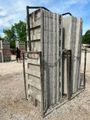 (14) 2' x 8' Leco Aluminum Concrete Forms, 6-12 Hole Pattern in Basket. Located in Eureka, MO..