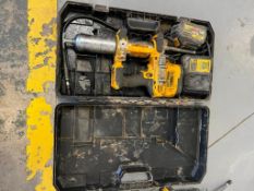 DeWalt DCGG571 Cordless Grease Gun in Case with Battery & Charger. Located in Mt. Pleasant, IA