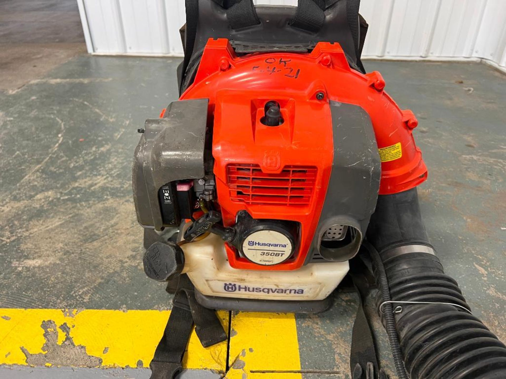 Husqvarna 350BT Backpack Blower, 50 cc 2-cycle. Located in Mt. Pleasant, IA - Image 2 of 2