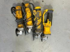 (4) DeWalt DWE43114 Angle Grinders, 120 V. Located in Mt. Pleasant, IA