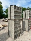 (12) 3' x 8' Leco Aluminum Concrete Forms, 6-12 Hole Pattern in Basket. Located in Eureka, MO..