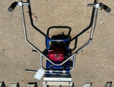 Marshalltown Shockwave Power Screed, Honda 4 Stroke Engine, 340 Hours, Serial #4020. Located in Mt.