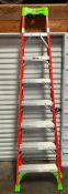 12' Louisville CrossXstep Step Ladder, Model FXS1508, 300# Load Capacity. Located in Mt. Pleasant, I