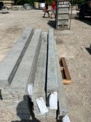 (10) 5" x 8' Leco Aluminum Concrete Forms, 6-12 Hole Pattern. Located in Eureka, MO.