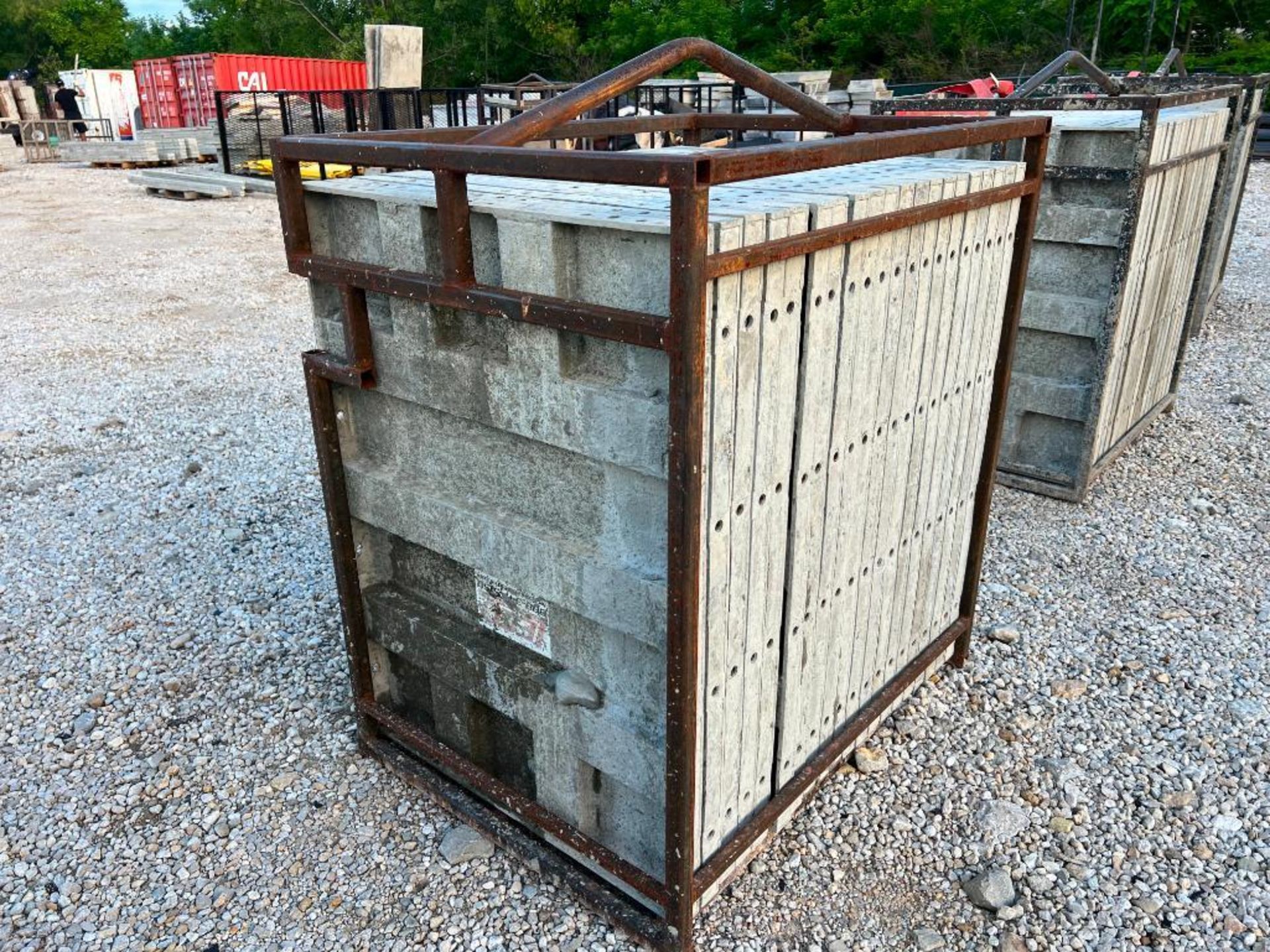 (20) 3' x 4' Leco Aluminum Concrete Forms, 6-12 Hole Pattern in Basket. Located in Eureka, MO. - Image 3 of 4