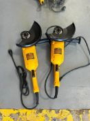 (2) DeWalt DWE4519 - 9" Angle Grinders, 120 V. Located in Mt. Pleasant, IA