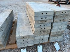 (10) 10" x 4' Leco Aluminum Concrete Forms, 6-12 Hole Pattern. Located in Eureka, MO.