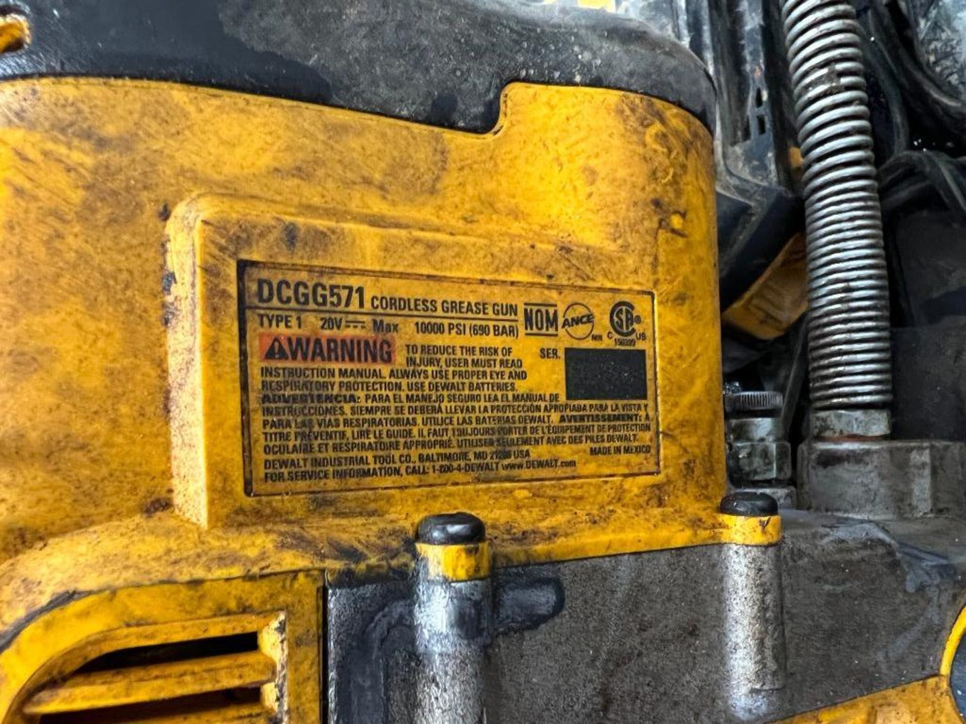 DeWalt DCGG571 Cordless Grease Gun in Case with Battery & Charger. Located in Mt. Pleasant, IA - Image 2 of 2