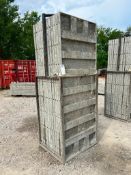 (13) 3' x 8' Leco Aluminum Concrete Forms, 6-12 Hole Pattern in Basket. Located in Eureka, MO.