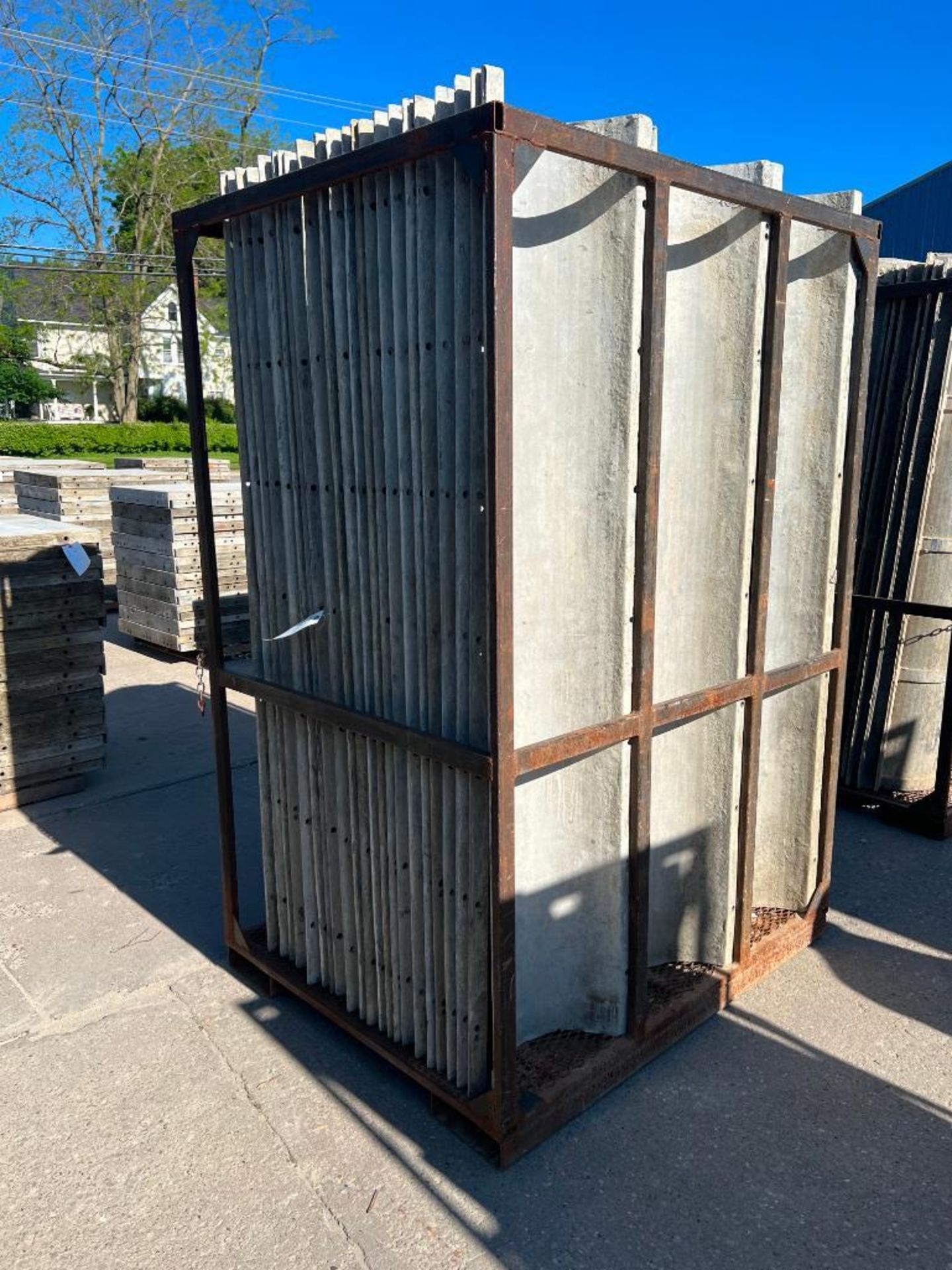 (67) 14" x 86" Wall-Ties Aluminum Smooth Round Columns with Basket. Located in Mt. Pleasant, IA