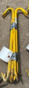 (3) 24" Yellow Crowbars. Located in Mt. Pleasant, IA